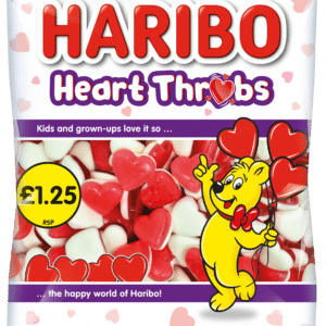 Haribo Heart Throbs 140g, Priced at £1.25