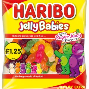 Haribo Jelly Babies 154g £1.25 Price Marked Pack with 10% Extra Free