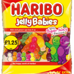 Haribo Jelly Babies 154g £1.25 Price Marked Pack with 10% Extra Free