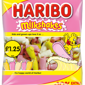 Haribo Milkshakes 154g £1.25 Price Marked Pack with 10% Extra Free