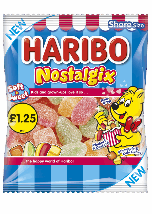Haribo Nostalgix 140g, Priced at £1.25