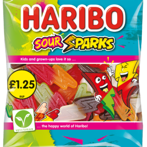 Haribo Sour Sparks 140g - Priced at £1.25