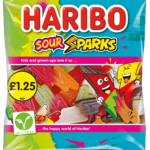 Haribo Sour Sparks 140g - Priced at £1.25
