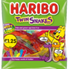 Haribo Twin Snakes 140g - Price Marked at £1.25