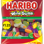 Haribo Wine Gums 154g £1.25 Price Marked Pack with 10% Extra Free