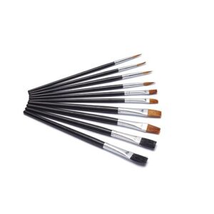 HARRIS HIGH-QUALITY FLAT ARTIST PAINT BRUSH SET - PACK OF 10