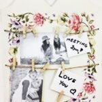 Heart Flower Wooden Peg Memo Board