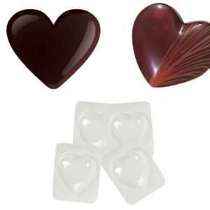 Heart-Shaped Chocolate Mold for Cake Decorating and Crafts