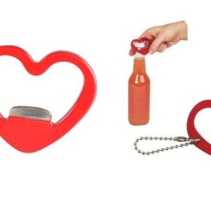 Heart-Shaped Metal Bottle Opener