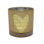 Heart-Shaped Mirror Candle Holder, 12CM