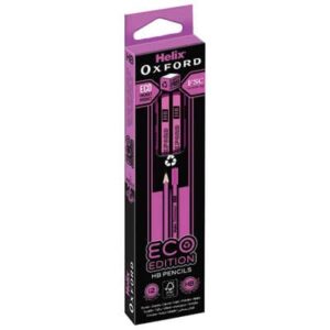 Helix Oxford ECO Pink HB Pencils - Pack of 12