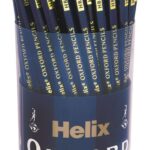 Helix Oxford HB Pencils with Rubber Tip in a Tub