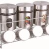 Highlands 7-Piece Spice and Herb Jar Set with Two-Tier Stand