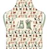 HIGHLANDS COTTON COOKING APRON 69CM X 83CM - CAT DESIGN