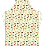 HIGHLANDS KITCHEN / COTTON COOKING APRON 69CM X 83CM - FAITHFUL FRIEND DOG DESIGN