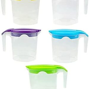 Hobby Life 1-Liter Mini Clear Jug with Assorted Colors