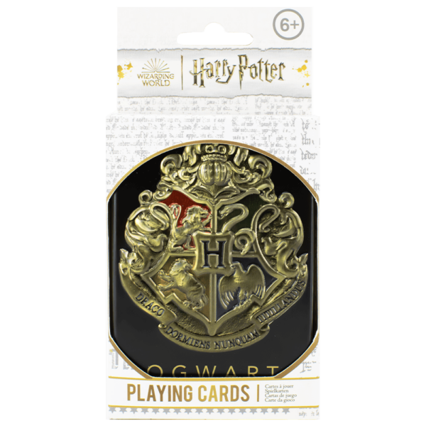 Hogwarts Themed Black Tin Harry Potter Playing Cards