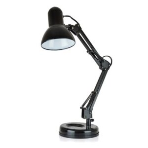 HOMELIFE SWING POISE FLEXIBLE DESK LAMP - ONYX BLACK