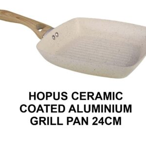 HOPUS 24CM Aluminum Grill Pan with Ceramic Coating