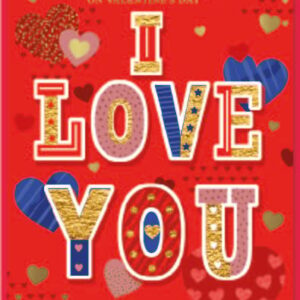 Husband's Valentine's Day Card - Vibrant Text