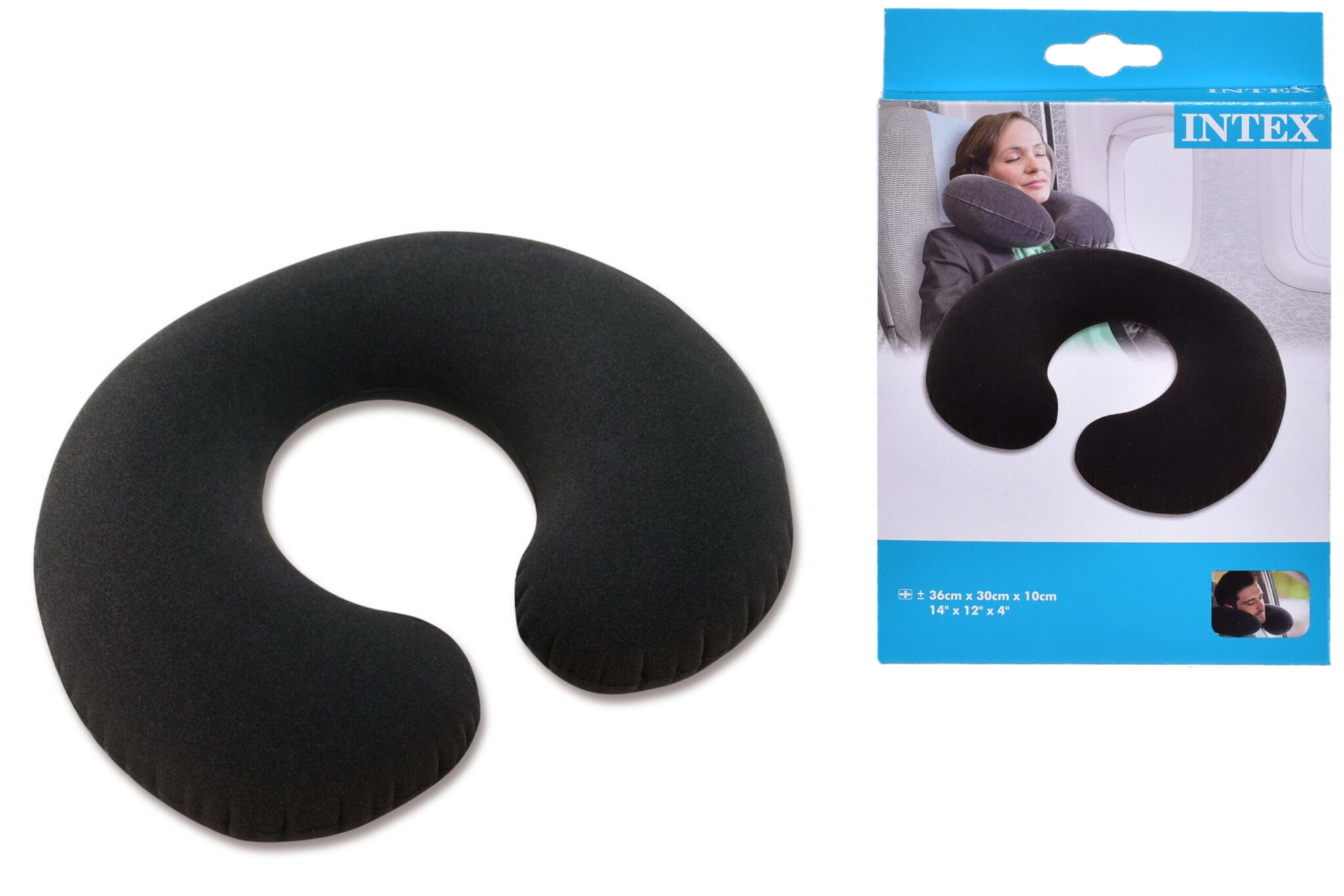 INFLATABLE TRAVEL PILLOW BY INTEX
