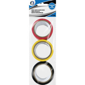 Insulation Tape - 3 Rolls of 5m Each