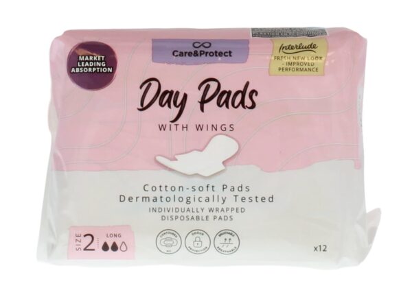 Interlude Care & Protect Ultra Long Day Sanitary Pads - Pack of 12