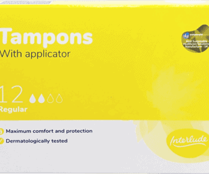 Interlude Regular Tampons with Applicator, Pack of 12