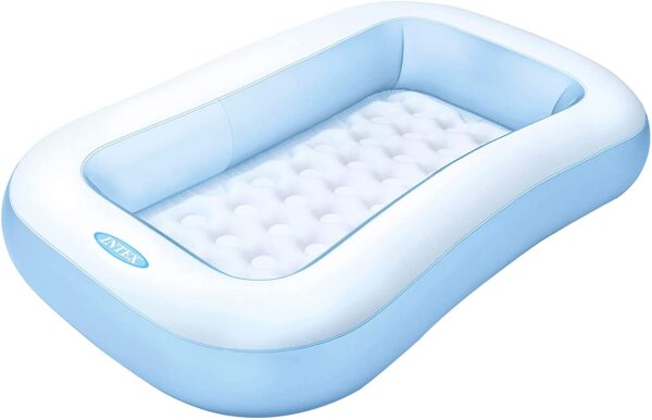 INTEX 57403NP Soft Rectangular Baby Pool, 65.5" x 39.5" x 10