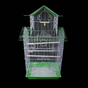 It appears you are referring to a product description for a large metal bird cage with dimensions of 72 x 37 cm. The cage is available in assorted colors and has a product code...