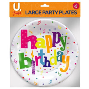 It appears you're referring to a pack of disposable paper plates designed for birthday parties. The "Pack of 6" indicates that there are six plates in the package. The "P2706"...