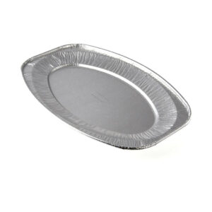 It appears you're referring to a product description for disposable aluminum foil oval platters. The description indicates that these platters are 14 inches in size and come in...