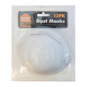 It looks like you're inquiring about a product called "Handy Homes Dust Masks 12 Pack." This product likely includes a set of 12 dust masks designed for personal protection...