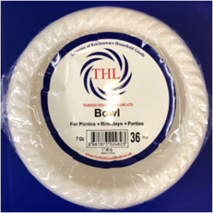 It looks like you're referring to a product description for a pack of disposable white plastic bowls. These bowls have a diameter of 10 cm and come in a pack of 36. The code...