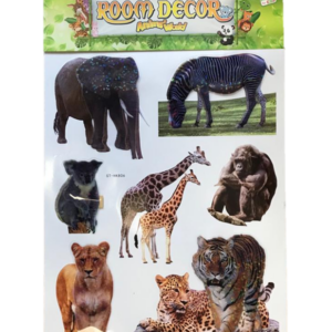 It looks like you're referring to a product description for large wall stickers featuring animals and dinosaurs, with assorted designs. These stickers are likely used for...