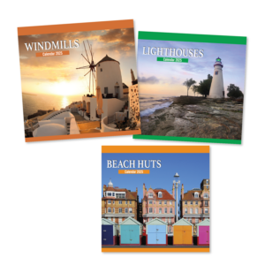 It looks like you're referring to a specific type of calendar for the year 2025, possibly featuring images of beach huts, lighthouses, and windmills. These calendars typically...