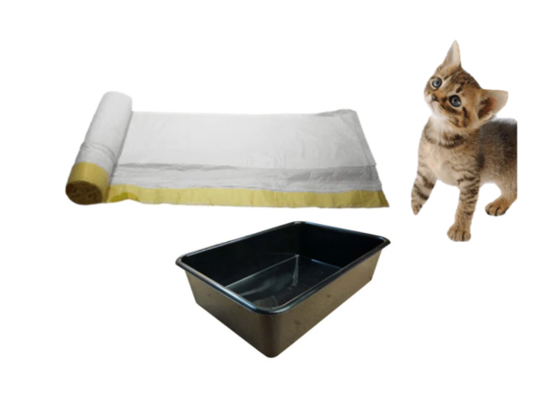 It looks like you're referring to cat litter bin bag liners that come with a drawstring. The dimensions of these liners are 70 x 43 cm, and they are available in a roll of 15....