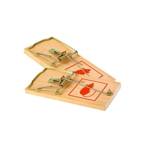 It seems like you are describing a product: a pack of 2 wooden mouse traps, each measuring 7 inches. The model or item number could be "2856 A." The mention of "Large Letter...