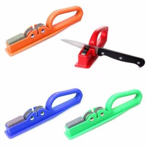 It seems like you are referring to a kitchen knife sharpener that is 20 cm in size and comes in assorted colors, with the model number 4775. The mention of "Parcel Rate"...