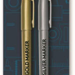 It seems like you are referring to a product description for a set of art and crafts pens. The "2 Pack Fancy Silver and Gold Art and Crafts Pens Bullet Point P2409" likely...
