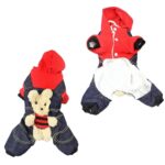 It seems like you're describing a pet dog coat or jacket that is designed in a teddy bear style. This product is likely intended for small dogs and comes in assorted colors. The...