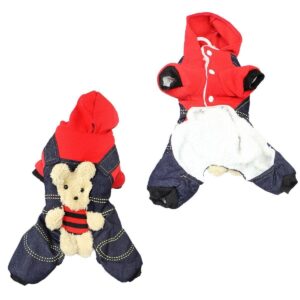 It seems like you're describing a pet dog coat or jacket that is designed in a teddy bear style. This product is likely intended for small dogs and comes in assorted colors. The...