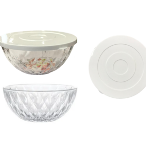 It seems like you're describing a plastic food storage bowl, specifically designed for storing items like fruit salad. The dimensions of this bowl are 21.5 cm in diameter and 9...