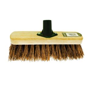 It seems like you're looking for a 10-inch sweeping brush head with hard bristles designed for outdoor use, such as in a garden. This type of broom head is typically sturdy and...