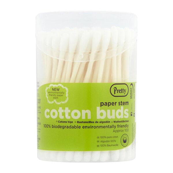 It seems like you're referring to a bulk purchase of cotton buds (also known as cotton swabs) with paper stems. A "100 Pack - Case of 12" typically means that each case contains...