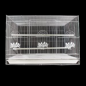 It seems like you're referring to a large white rectangular metal bird cage with dimensions of 60 x 40 cm. The model or product code appears to be "4950 A," and it might be...