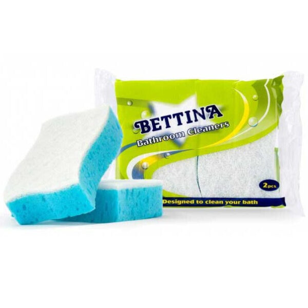 It seems like you're referring to a product called "Bettina Sponge Bathroom Cleaners Twin Pack." This product likely contains two sponge cleaners designed for bathroom use....