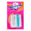 It seems like you're referring to a product called the "Bettina Nail Brush Twin Pack." This product likely includes two nail brushes designed for personal grooming and hygiene,...