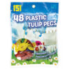 It seems like you're referring to a product description for "151 Plastic Tulip Pegs" available in a "48 Pack." These are likely plastic pegs shaped like tulips, used for...