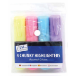 It seems like you're referring to a product description for a bulk purchase of highlighters. This item includes chunky highlighters in assorted pastel colors, packaged in a...
